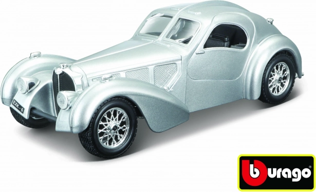 Modellauto Bugatti Atlantic 1:24 silber von Bburago