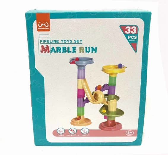 Murmelbahn für Kinder, 33 Teile