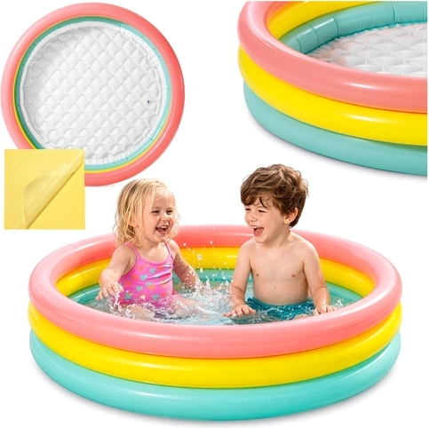 Aufblasbares INTEX-Kinderplanschbecken mit weichem Boden