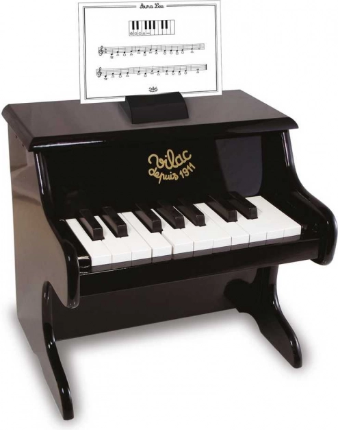 Vilac Schwarzes Kinderklavier aus Holz