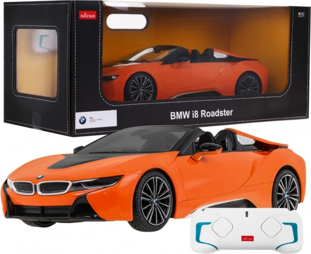 Rastar BMW i8 Roadster ferngesteuertes Modell 1:12 – Orange