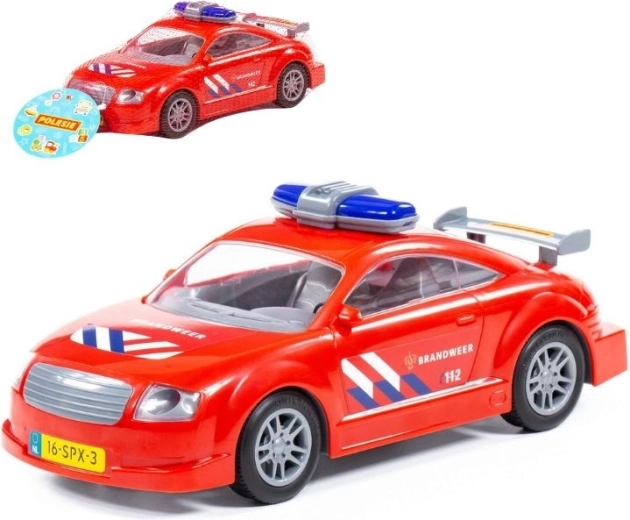 Feuerwehrauto mit Aufziehmotor