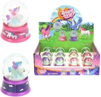 Schneekugel Einhorn Pferd