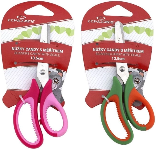 Schere CONCORDE Candy 13,5 cm mit Maßskala