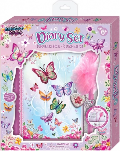 Mädchentagebuch mit Schloss Pecoware – Schmetterlinge