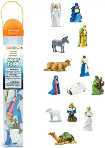 Safari Ltd. Tube Krippe (Tiere und Personen)