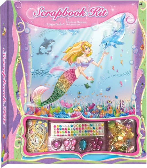 Pecoware Scrapbook-Set zum Verzieren – Meerjungfrau