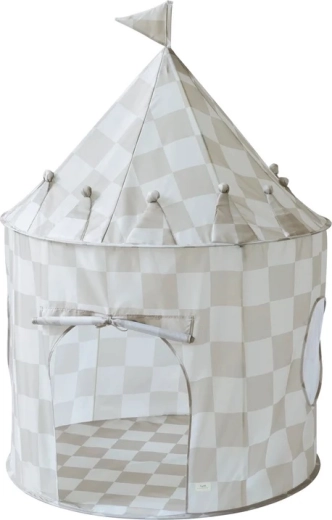3 Sprouts Kinderzelt recycled Checkerboard Beige