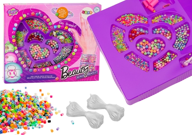 Perlen zur Schmuckherstellung – buntes Kreativset für Armbänder