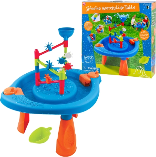 PlayGo rotierender Rutschen-Tisch – 15-teiliges Set