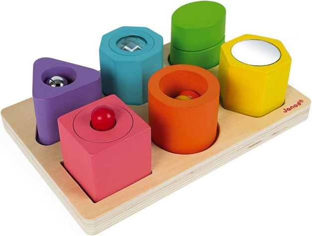 JANOD Steckpuzzle Formen und Geräusche