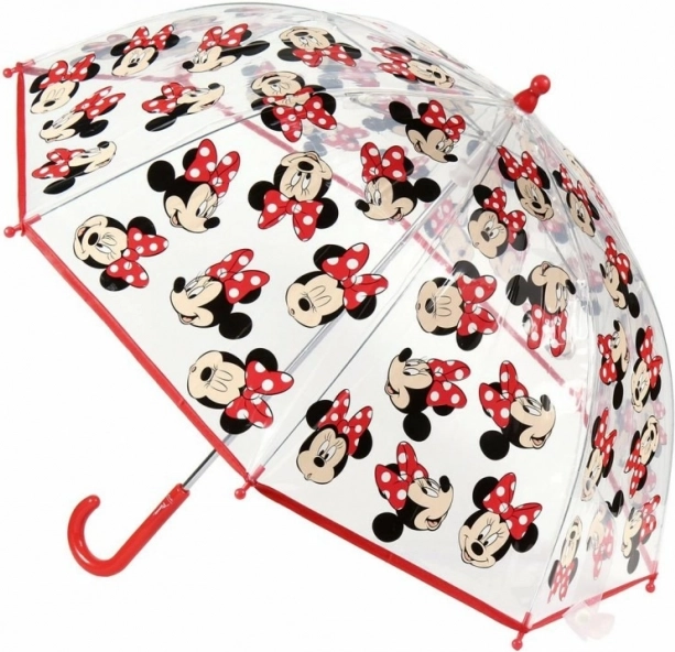 Manueller durchsichtiger Kinderschirm Minnie Mouse Disney