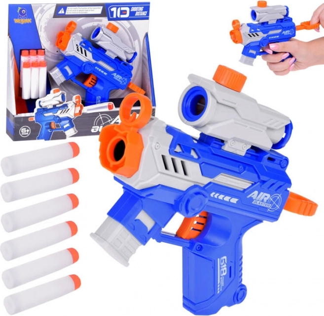 Pistole mit Ziel für weiche Schaumstoffgeschosse