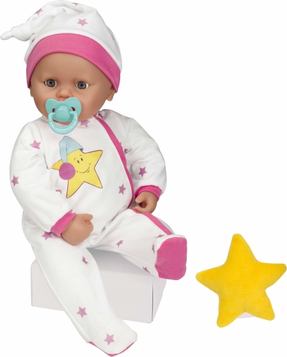Schlafaugen-Baby mit Geräuschen, 40 cm