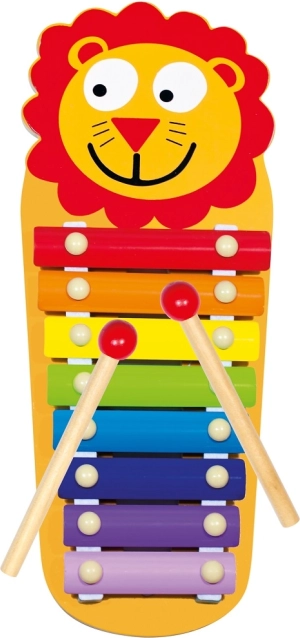 Bino Kinder-Metallxylophon Löwenjunges