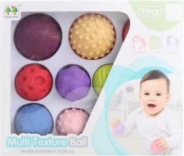 Sensorik-Ballset für Babys, 11 Stück