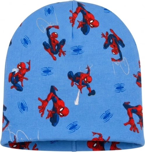 Baumwoll-Übergangsmütze Marvel Spider-Man blau