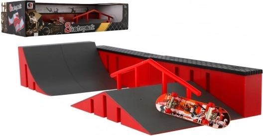 Mini-Skatepark mit Fingerboard Kunststoff-Set