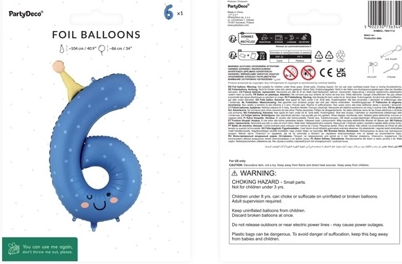 Befüllung mit Luft oder Helium + Strohhalm im Set
