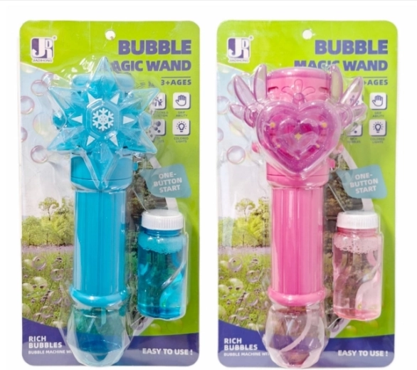 Elektrischer Seifenblasenstab mit Flüssigkeit