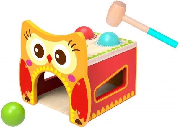 Interaktive Holzbank Eule TOOKY TOY