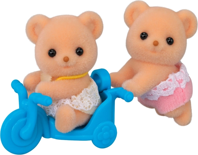 Keksbären-Zwillinge mit Motorrad SYLVANIAN FAMILIES