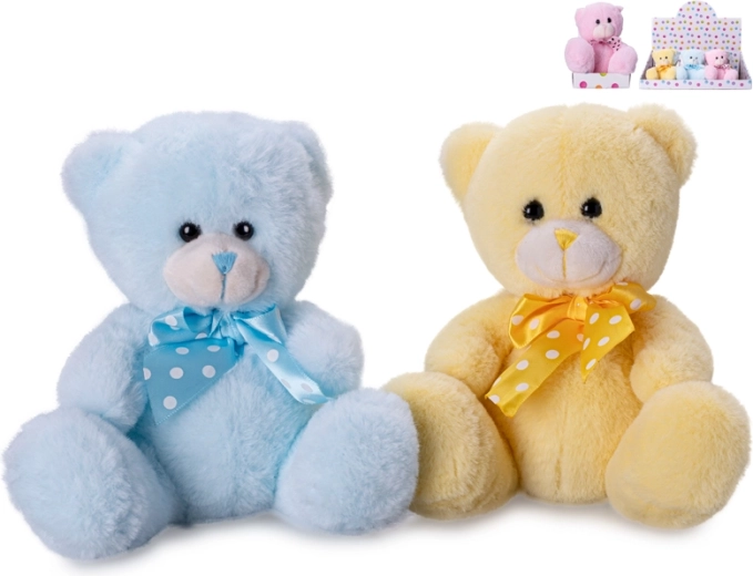 Plüschbär 15 cm mit Schleife
