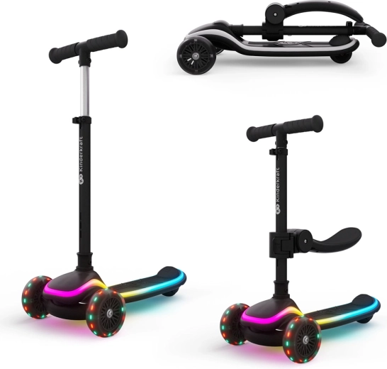 Kinderkraft Raket Up Kinderroller und Laufrad 2in1 black