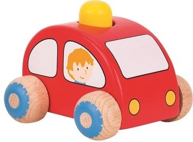 Holzauto mit Hupe
