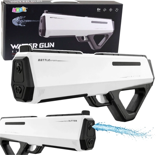 Elektrische Wasserpistole Battle Pro weiß 12 m, 400 ml