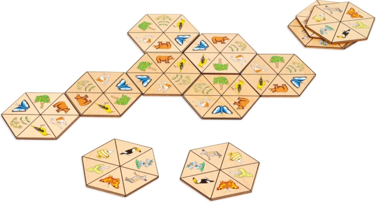 Toys for Life sechseckiges Domino Natur