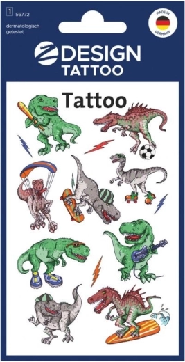 Kinder-Tattoos Dinosaurier