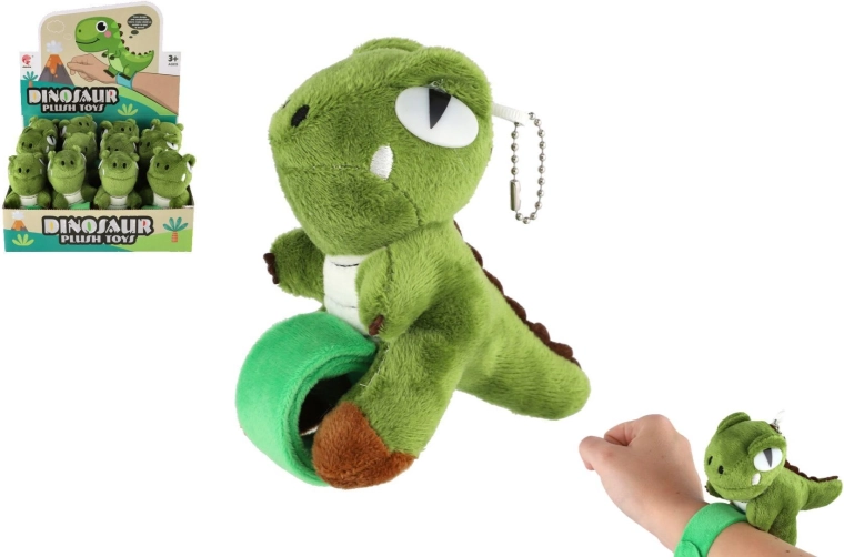 Plüsch-Dinosaurier-Armband zum Umklappen 13 cm