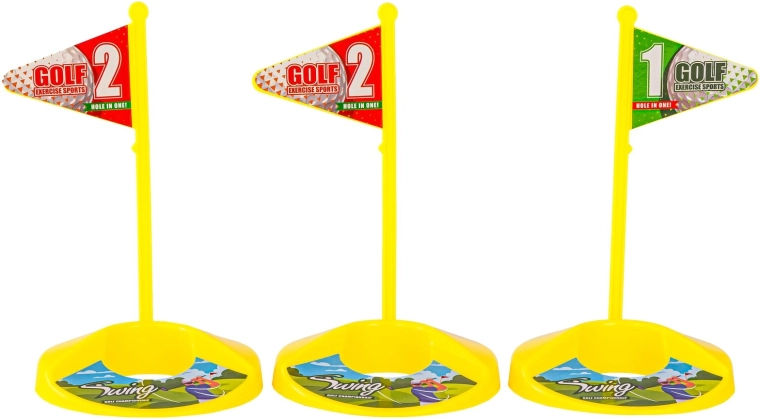 Ziel-Löcher mit Fähnchen für das Wettkampfspiel