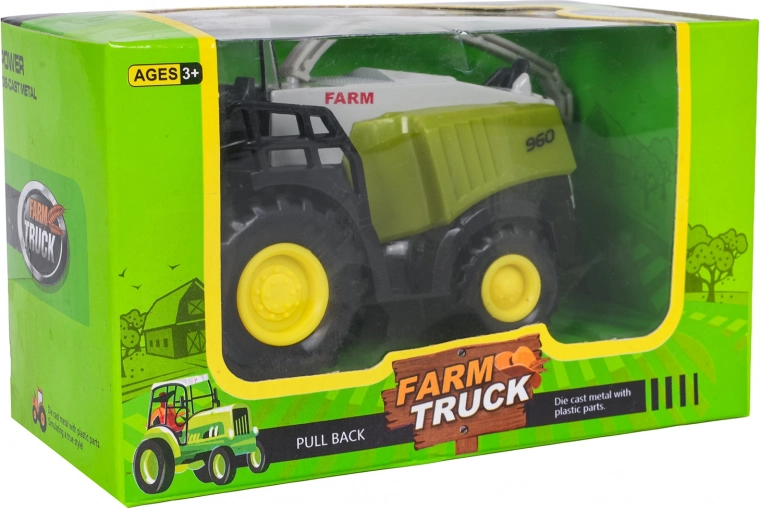 Metall-Mähdrescher – Spielzeug mit beweglichen Elementen