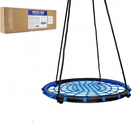 Schaukelteller mit Seilnetz, 80 cm – Blau