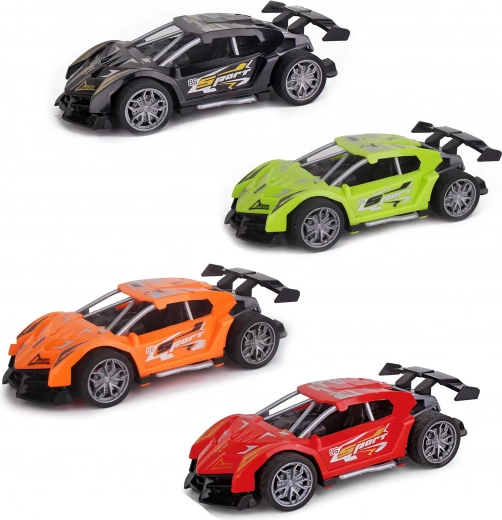 Rennwagen mit Schwungrad