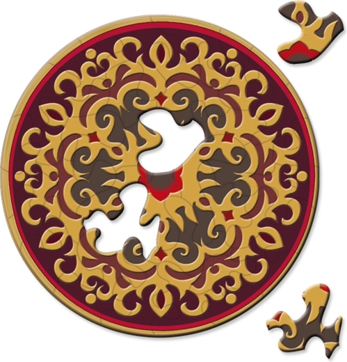 Curiosi rundes Puzzle Picoli Rose 33 Teile