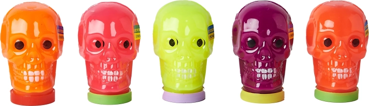 Originelle Verpackung in Form eines Totenkopfs