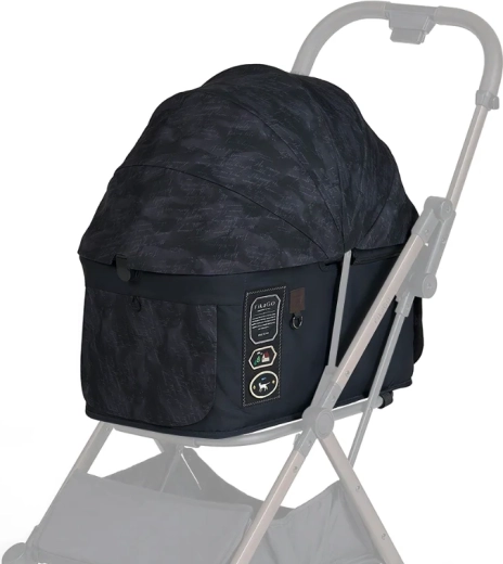 FIKAGO Verdeck und Bezug für den Kinderwagen FTG2 Strolling Letters