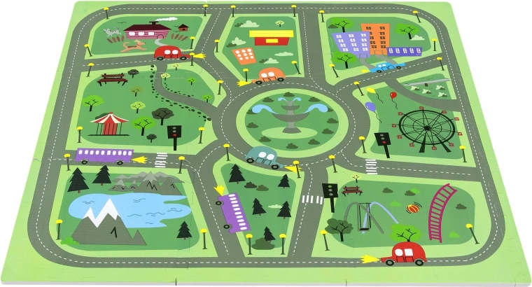 Stadtstraßen für kreatives Spiel