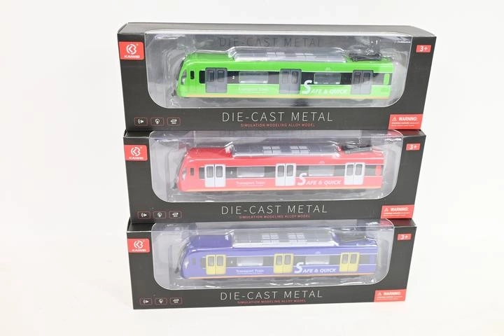 Metall-U-Bahn-Modell mit Licht und Sound in der Box