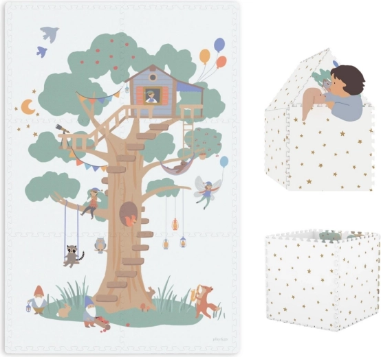 Spielmatte und Häuschen Play&Go EEVAA Tiloo Treehouse
