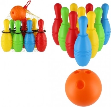 Kunststoff-Bowlingkegel 21 cm – Set mit 10 Stück im Netz