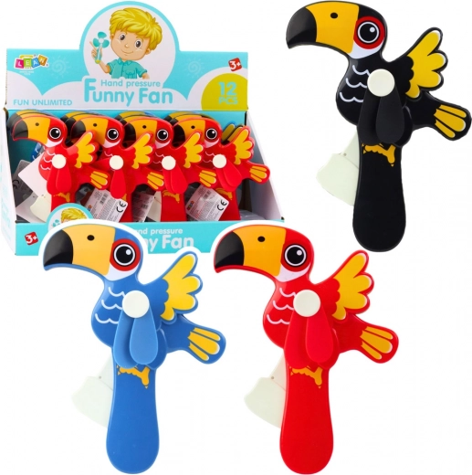 Mechanischer Handventilator für Kinder Tukan Mix