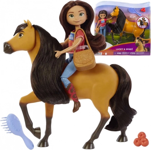 Spirit Lucky & Spirit – Puppenset mit Mustang