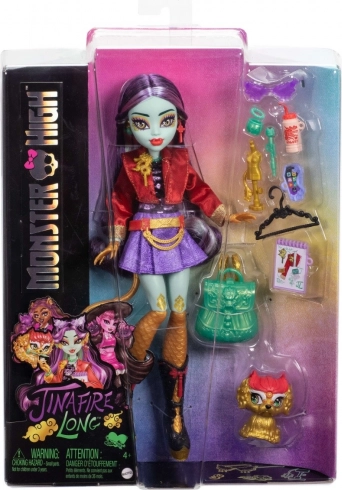 Monster High Puppe Jinafire Long mit Haustier