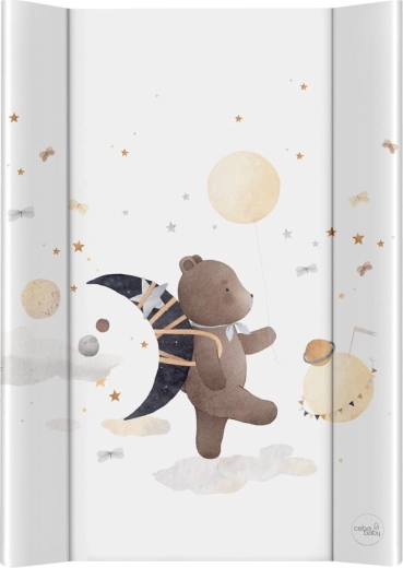 Ceba Baby beidseitige Wickelauflage mit fester Platte 50 × 70 cm Ultra Light Galactic Travel