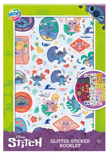 Moxy glitzernde Sticker Stitch – A5-Stickerblock