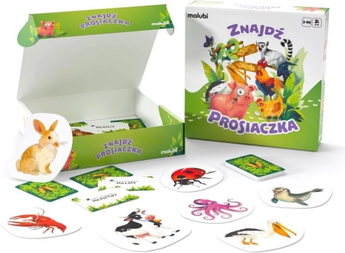 Brettspiel Finde das Schweinchen